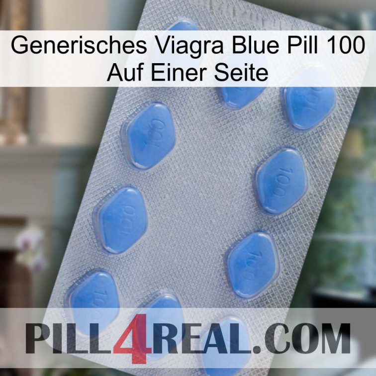 Generic Viagra Blue Pill 100 On One Side 21